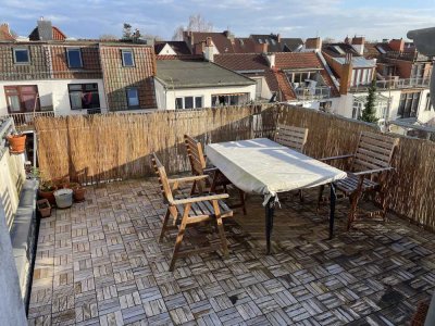 Flüsseviertel 2-Zimmerwohnung mit Dachterrasse