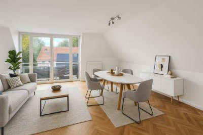 Geschmackvolle, vollständig renovierte 4-Raum-DG-Wohnung in Bargfeld-Stegen