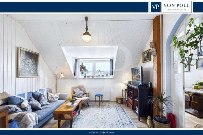 Historische Details, moderne Ausstattung – Dachgeschosswohnung im Behördenviertel nahe dem Delft