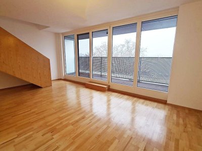FERNBLICK, DACHGESCHOSS, 102 m2 Maisonette, Wohnküche, 2 Zimmer, Wannenbad, Parketten, Innstraße