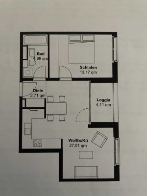 Helle 2‑Zimmer Wohnung im 3. OG mit Balkon in Obersendling