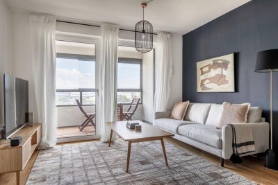 Trienna-Living, 2 Zi-Wohnung mit Balkon, Fitness, Sauna; Neubau top Saniert, top Verkehrsanbindung (VIE309)
