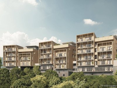 Neubauwohnung mit außergewöhnlicher Terrasse und besonderem Wohngefühl