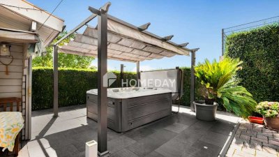 Großzügige DG-Wohnung mit Garten, Whirlpool, Stellplatz und PV-Anlage in Östringen-Eichelberg