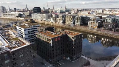 Wohnen mit Blick auf die Elbe - stilvolle Neubauwohnung in der Hafencity!