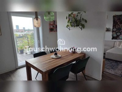 Tauschwohnung: Neubau mit EBK und zwei Balkonen