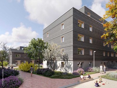 Modern ausgestattete 1,5-Zimmer-Wohnung mit Gartenanteil