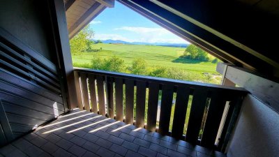 Dachgeschosswohnung mit Blick auf die Ammergauer Alpen