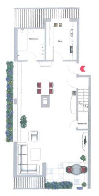 Vermietete Maisonettewohnung mit Süd-Loggia und ausgebautem Spitzboden im Süden Münsters!