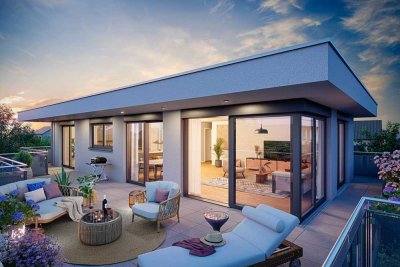 Einzigartige Penthousewohnung im Blumenviertel mit großer Süd-Dachterrasse