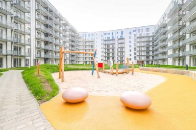 Lichtdurchflutete Familienwohnung mit großzügigem Balkon im Neubau-Wohnquartier FRANKY