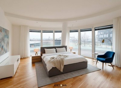 Neubau Nähe "UNO City" - Familienwohnung mit lichtdurchfluteten Panoramafenster