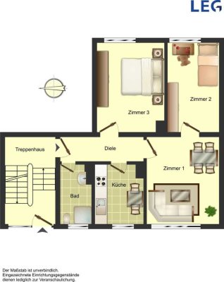 3-Zimmer-Wohnung in Rünthe frei!!