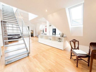 Exklusive DG-Wohnung mit Aufdachterrasse | 3 Zi | 131 m² | Klima | Aufzug | 500 m Ku’damm | IR-Sauna