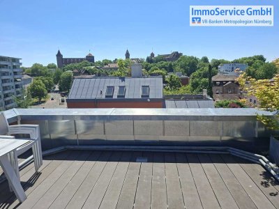 Schicke 2,5-Zimmer-Penthouse-Maisonette mit Dachterrasse und Burgblick in attraktiver Lage