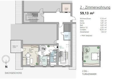 2-Zimmer Wohnung Cham - Altenstadt zu vermieten