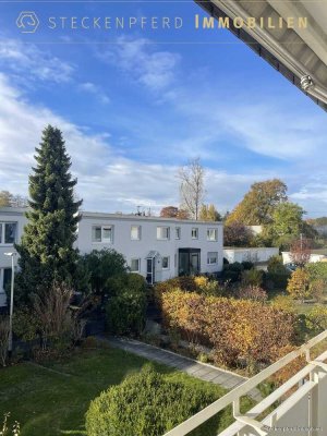 Wohnen wie im eigenen Haus! BJ 71- sanierte 3–4-Zi.-Wohnung auf zwei Ebenen mit Garten & Garage!