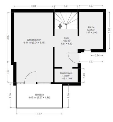 Frisch sanierte Maisonettewohnung mit Terrasse – 57 m² auf zwei Etagen in Weißenthurm