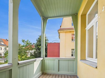 Traumhafte 2-Zi.-Maisonette in Markkleeberg mit Balkon & Terrasse!