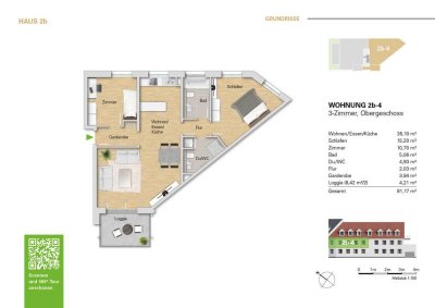 ***Neubau 3 Zi.-Wohnung im 1.OG, WE 2b-4 als Erstbezug***