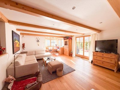 Charmante Dachgeschoßmaisonette mit Kamin in unmittelbarer Nähe zum Skilift in Jochberg
