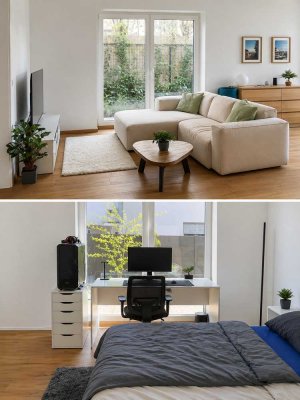 Moderne 3-Zimmer-Neubauwohnung mit Terrasse in Bürgerfelde – KfW55, energieeffizient wohnen