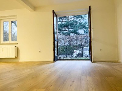 Renovierte 1,5-Zimmer-Gartenwohnung in München - für Eigennützer oder Kapitalanleger, provisionsfrei