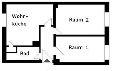 KUNZE: Vollsanierte 2-Zimmer-Wohnung nahe Maschsee!