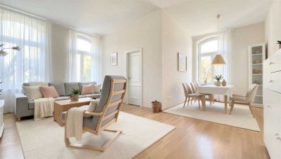 Individuelle 3-Zimmer-Altbauwohnung mit Süd-West-Balkon in Dresden-Cotta