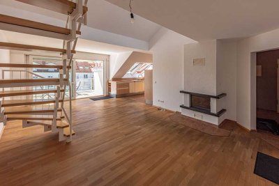 3,5 Zimmer Maisonette Skyline-& Baumkronenblick, Balkon, TG