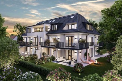 Großzügige 3 Zimmer NEUBAU-Gartenwohnung mit hellem, großem Hobbyraum in Bestlage von Waldtrudering