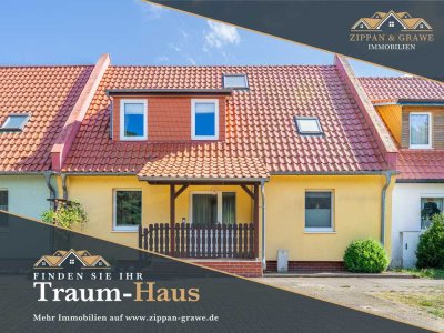 Reihenhaus mit Garten, Terrasse und Solaranlage – zur Miete in Pruchten