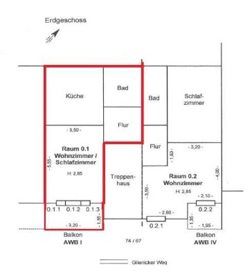 Attraktive 1-Zimmerwohnung mit Balkon in schöner Lage Treptows