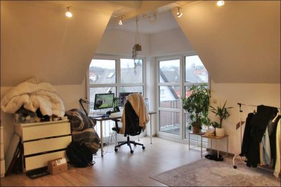 Maisonette-Wohnung mit Balkon und Dachterrasse