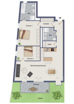 Bad Vilbel -Unser Ostergeschenk *- bezugsfertige 3 Zimmer ETW - Besichtigung jederzeit möglich