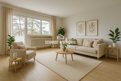 Etagenwohnung mit Balkon und Stellplatz im Herzen von Oftersheim.