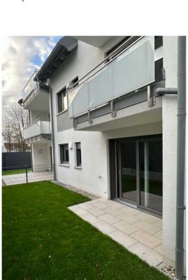 Moderne 1-Zimmerwohnung mit Terasse und Garten