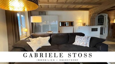 ALLGÄULIEBE: Volltreffer mitten in Oberstdorf! Renovierte 3-Zimmer-Whg., EBK, Südbalkon, Garage!