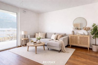 VERMIETET!!! Neubau: 2-Zimmerwohnung mit Garagenplatz und Bergblick!