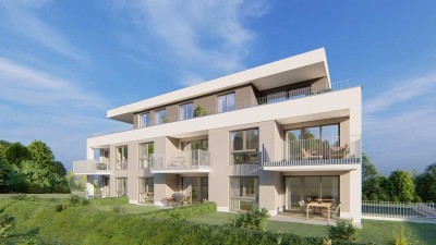 4,5 Zimmer-Traum mit großem Südbalkon, Aufzug und Blick in die Natur