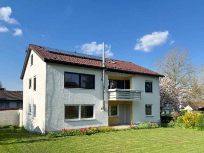 Ulm-Jungingen helle 3,5-Zi.-Etagenwohnung im OG, EBK, Südbalkon, Garage, Keller, Gartenmitbenutzung