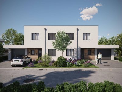 Wohnen mit Lebensqualität - modernes Doppelhaus in Leonding