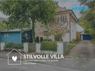 STILVOLLE VILLA - Charmante Villa in ruhiger und zentraler Lage in Singen