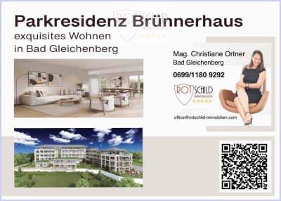 Exklusive Gartenwohnung in der "Parkresidenz Brünnerhaus", im Herzen von Bad Gleichenberg, Neubau!
