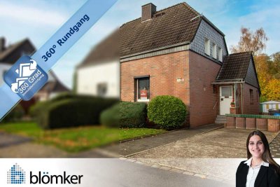 Blömker! Doppelhaushälfte mit großem Garten und PKW-Stellplatz in GE-Scholven!