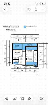 Dachgeschosswohnung  in Morzg 70m2 mit Loggia ab März zu vermieten