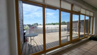 Leichlingen Rhl. 2 Zi. ca. 75m², Einbauküche + Esstresen D. Bad mit Fenster. Große Dachterrasse, Keller (von Privat)