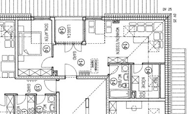 Gepflegte 2-Zimmer-DG-Wohnung mit Balkon und EBK in Sindelfingen