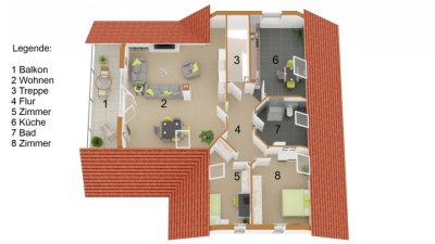 3ZimWohnung,Balkon,Einbauküche,neuwertig,Wolfsburg/Mörse/Kerksiek