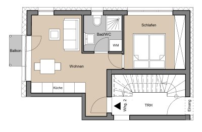 moderne Wohnung mit Klima CO2 neutral